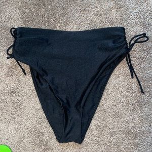 L.A Hearts black high waisted bikini bottom